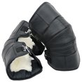 thumbnail image 1 of 1 par de protectores de rodilla cálidos para motocicleta yeacher cuero grueso negro, 1 of 8