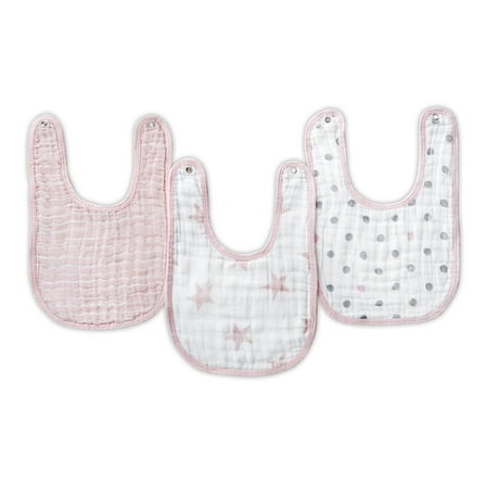 aden   anais Baby Essentials Snap Bib, 3 pack