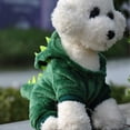 thumbnail image 6 of Walbest Dog Plush Outfit with Hood Pet Dinosaur Costume Pet Dino Hoodies Warm Dragon Coat Four-Leg Jumpsuit Cute Winter Clothes for Cats and Small to XX-Large Dog (XL, Green), 6 of 7