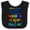 Black and White, variant on Inktastic After Every Storm, There is a Rainbow of Hope Here I Am Boys or Girls Baby Bib