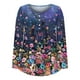 thumbnail image 5 of Pntutb Mujer Casual Camiseta Impreso Manga Larga Cuello Redondo Fruncido Pullover Blusa tops Pntutb Pntutb-7582, 5 of 6