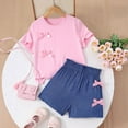 thumbnail image 2 of KEXE Girls Summer Clothes 12-18 Month Girl Clothes Toddler Baby Girl Outfits Summer Clothes Infant Spring Short Sleeve Shirt Tops Cute Shorts Set, 2 of 7