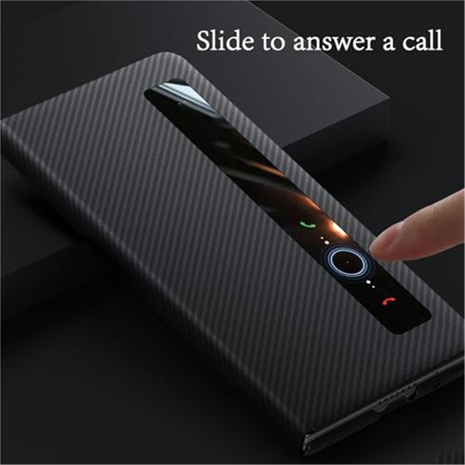 Case For Huawei Honor Magic V6, Genuine Leather Cover With Smart View Window Folio Anti-Fingerprint Camera Protective Shell