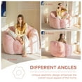 thumbnail image 3 of Puf MAXYOYO, con forma floral, piel sintética, rosa, individual, 3 of 9