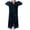 Navy, variant on Lovskoo Womens Hooded Fleece Robe Soft Fleece Bathrobe for Unisex Fluffy Cute Long House Coat Fleece Bathrobe Spa Robe Navy