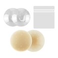 thumbnail image 3 of Cache-Tétons pour Femmes Soutien-Gorge en Silicone Respirant Invisible Imperméable Beige 10cm, 3 of 7