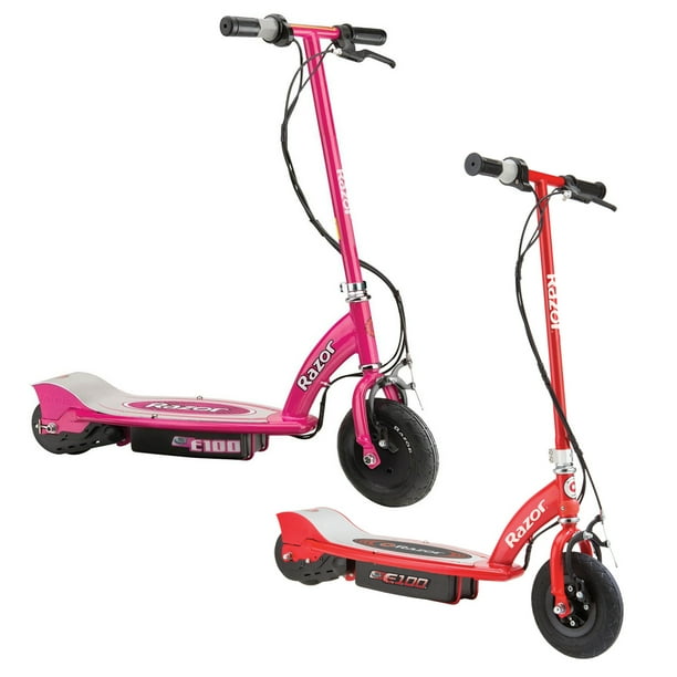 Razor E100 Kids 24 Volt Electric Powered Ride On Scooter, Red & Pink (2