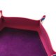 thumbnail image 4 of Bandeja para dados de piel sintética, tapete portátil para dados, tamaño grande, ideal para juegos de mesa. Color morado. 10.63x10.63x1.97 pulgadas, 4 of 6