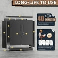 thumbnail image 7 of 36" Metal Office Storage Locking Cabinet, Lockable Garage Storage Cabinets, High Office File Cabinet with Adjustable Shelves for Garage(Black), 7 of 7