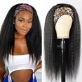 thumbnail image 1 of Peluca con diadema TNICE Kinky Straight, 45 cm, 180% de densidad, negra para mujer, 1 of 7