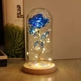 thumbnail image 1 of Regalos para mamá para el día de la madre, regalos de flores rosas para mujeres, regalos para el día de la madre, regalos para mamá de hija e hijo, rosa iluminada en una cúpula de cristal, 1 of 5