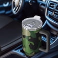 thumbnail image 6 of 40oz Tumbler with Handle and Straw, Vacuum Insulated Stainless Steel Travel Mug, Fits Car Cup Holder, Camo Print, 6 of 6