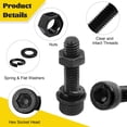 thumbnail image 3 of Kit surtido de tornillos Fgruh M4 480 piezas con tapa de cabeza hexagonal, 3 of 8