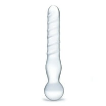Glas Joystick 8" Glass Dildo, Clear