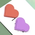 thumbnail image 3 of HUGFEGWE 5Pcs Handcrafted Faux Leather Corner Bookmark Waterproof Soft Mini Vintage Heart-Shaped Page Notebook Accessory CJB91-52799, 3 of 7