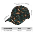 thumbnail image 3 of Baseball Cap, Deers In The Forest Sun Hats for Men Women, Adjustable Golf Dad Hat for Outdoor Activities, 3 of 7