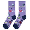 thumbnail image 6 of Cool Socks, Peace & Love Women's, Fun Novelty Crew Socks, 6 of 6