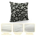 thumbnail image 4 of ARISTURING Decorative Square Throw Pillow Cover Farmhouse  Cute Old White Contrast Floral Beautiful Daisy Lilly Vintage Wedding Graphic Pretty Nature Design Cushion Case for Sofa Bedroom Car, 4 of 5