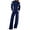B-Navy Blue, variant on Outfit Sets for Women Fall Winter 2 Piece Sets Casual Tracksuit Long Sleeve Zip Up Tops and Wide Leg Pants Lounge Sets