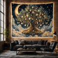 thumbnail image 6 of Ancient Gnarled Tree With Thick Trunk Sprawling, Inspirational Illustration for Quote Lovers, Wall Decor, Mother's Day Gift, Tapestry Wall Hanging for Dorm and Living Room, 6 of 7