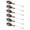 green bronze, variant on Set Of 6 Decorative Dessert Spoons Acrylic Crystal Handle Zincs Alloy Kitchen Mixing Tool for Cocktails Coffee Stirring