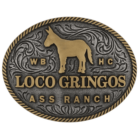 Montana Silversmiths Loco Gringos Buckle - Acc Buckle  - A1030Wr