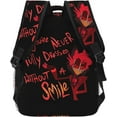 thumbnail image 4 of Hazbin Anime Hotel Backpacks Large Capacity Bag Adjustable Backpacks Fashion Outdoors Travel Daypacks, 4 of 7