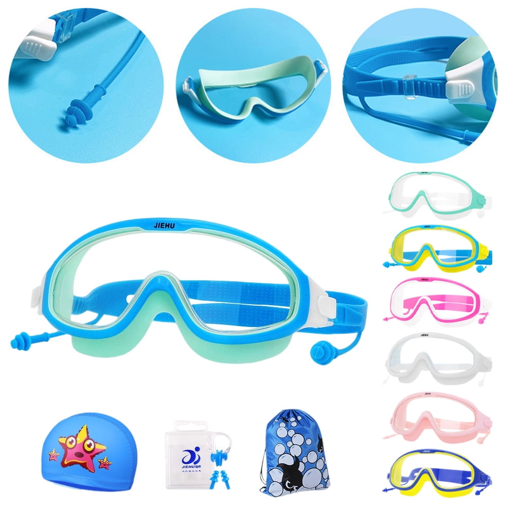 Kids Boys Girls Anti-Fog Silicone Swimming Glasses Swim Goggles Pool Eyewear 