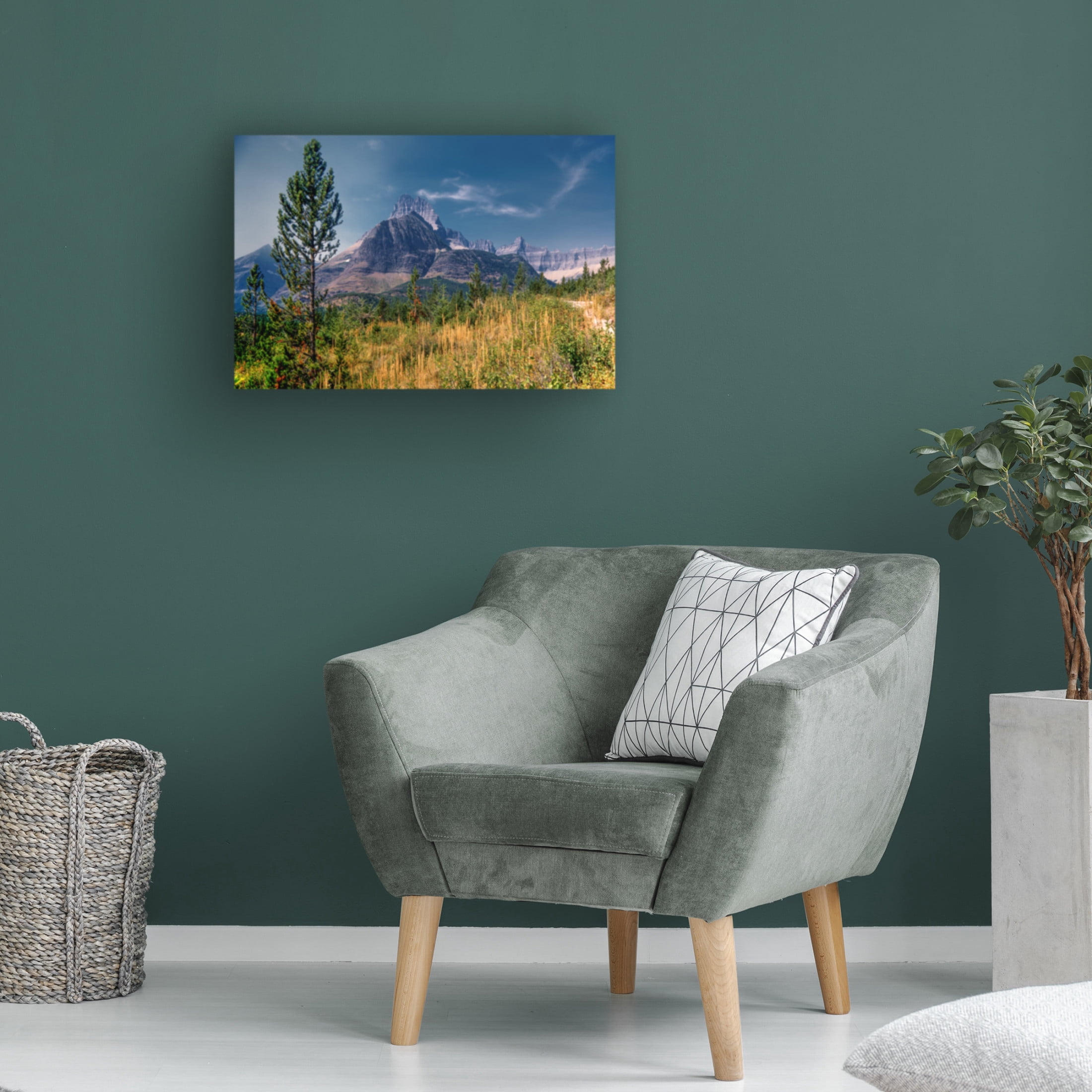 Canvas Wall Art - Gordon Semmens 'Glacier National Park 7' Wall Art for Living Room, Bedroom, or Office Décor by Trademark Fine Art - 24 x 16 Inches