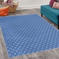 thumbnail image 2 of Geometric Decorative Rug, Old Fashioned Design with Flowers Inspired Geometrical Art, Quality Carpet for Bedroom Dorm and Living Room, 6 Sizes, Cobalt Blue, by Ambesonne, 2 of 4