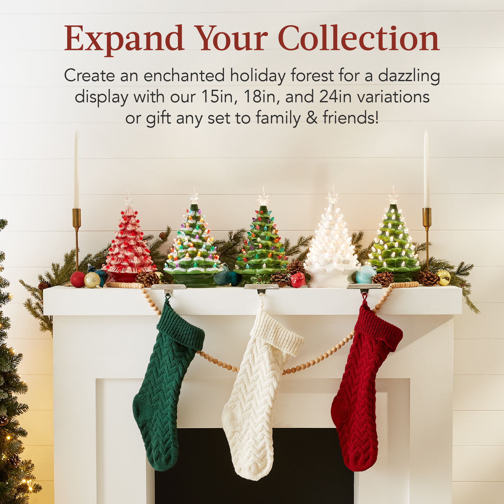 Best Choice Products Ceramic Pre-Lit Tabletop Christmas Tree photo 6