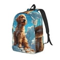 thumbnail image 2 of KLL Cartoon Cloud Puppy Print Travel Laptop Backpack - College Backpack Business Work Bag Nurse Bag Casual Daypack for Weekender Business Hiking -Medium, 2 of 6