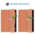 thumbnail image 4 of JETech Case for iPad 10.2-Inch (2021/2020/2019 Model, 9/8/7 Generation), Double-fold Stand with Shockproof TPU Back Cover, Auto Wake/Sleep (Papaya), 4 of 7
