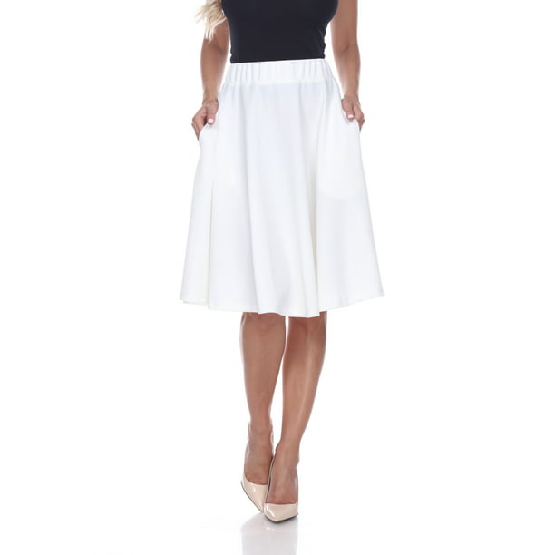White Mark Women's Saya Flare Skirt - Walmart.com