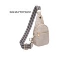 thumbnail image 3 of Bag Women Crossbody Backpack Chest Bag Adjustable Shoulder Strap Versatile Light Pink, 3 of 8