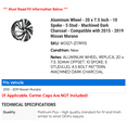thumbnail image 2 of Aluminum Wheel - 20 x 7.5 Inch - 10 Spoke - 5 Stud - Machined Dark Charcoal - Compatible with 2015 - 2019 Nissan Murano 2016 2017 2018 2021, 2 of 2
