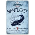 thumbnail image 1 of Metal Sign - Nantucket Whaling Company - Durable Metal Sign - Use Indoor/Outdoor - Great Gift and Decor for Home, Business, Restaurant and Bar Under $20 (8" x 12"), 1 of 5