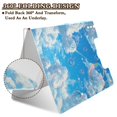 thumbnail image 5 of A4 Double Clip File Folder Binder Clipboards Waterproof Durable Foldable Folder Suitable for Office and Family White Cloud Color Bubble, 5 of 9