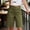 *Army Green, variant on Women's High Waist Bermuda Shorts, Casual Straight Leg Knee Length Shorts with Pockets White,Women's Plus L
