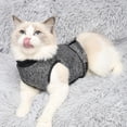 thumbnail image 2 of CUTELOVE Cat Pets Vest Grey Solid Nylon Post-Operative Comfortable Prevent Licking Breathable Physiological Weaning Clothes S-L, 2 of 6