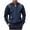 Navy, variant on Men's Casual V-Neck Henley Shirts Outdoor Hiking Pullover Sweatshirts Fashion Long Sleeve Sweaters Khaki L