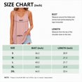 thumbnail image 5 of Tank Tops for Women Double Spaghetti Strap V Neck Eyelet Sleeveless Camisole Shirts Loose Fit Summer Casual Tops, 5 of 7
