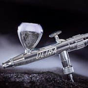 Harder & Steenbeck Airbrush – ULTRA 2024 - German-Engineered Dual Action Painting Set with Gravity Feed - 0.45mm Self-Centering Nozzle - 5ml Paint Cup - 120231