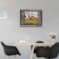 thumbnail image 4 of Rustic Old Barn Wall Decor Country Barn Windmill Pictures Wall Art Farmhouse Hummingbird Canvas Print Painting Framed Home Artwork For Bathroom Living Room Bedroom Kitchen Office 16"x12", 4 of 6