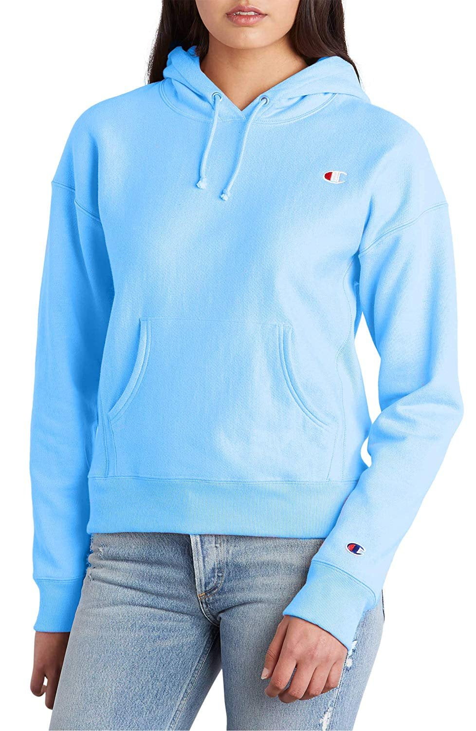 active blue champion hoodie