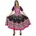 thumbnail image 2 of Bimba Women Long FlaiDress Print Boho Chic Kurta Designer Kurti Clothing, 2 of 7