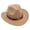 Beige, variant on Western Cowboy Hat for Kids Boys Girl Classic Roll Up Hat with Buckle Belt Size,3-8 Years
