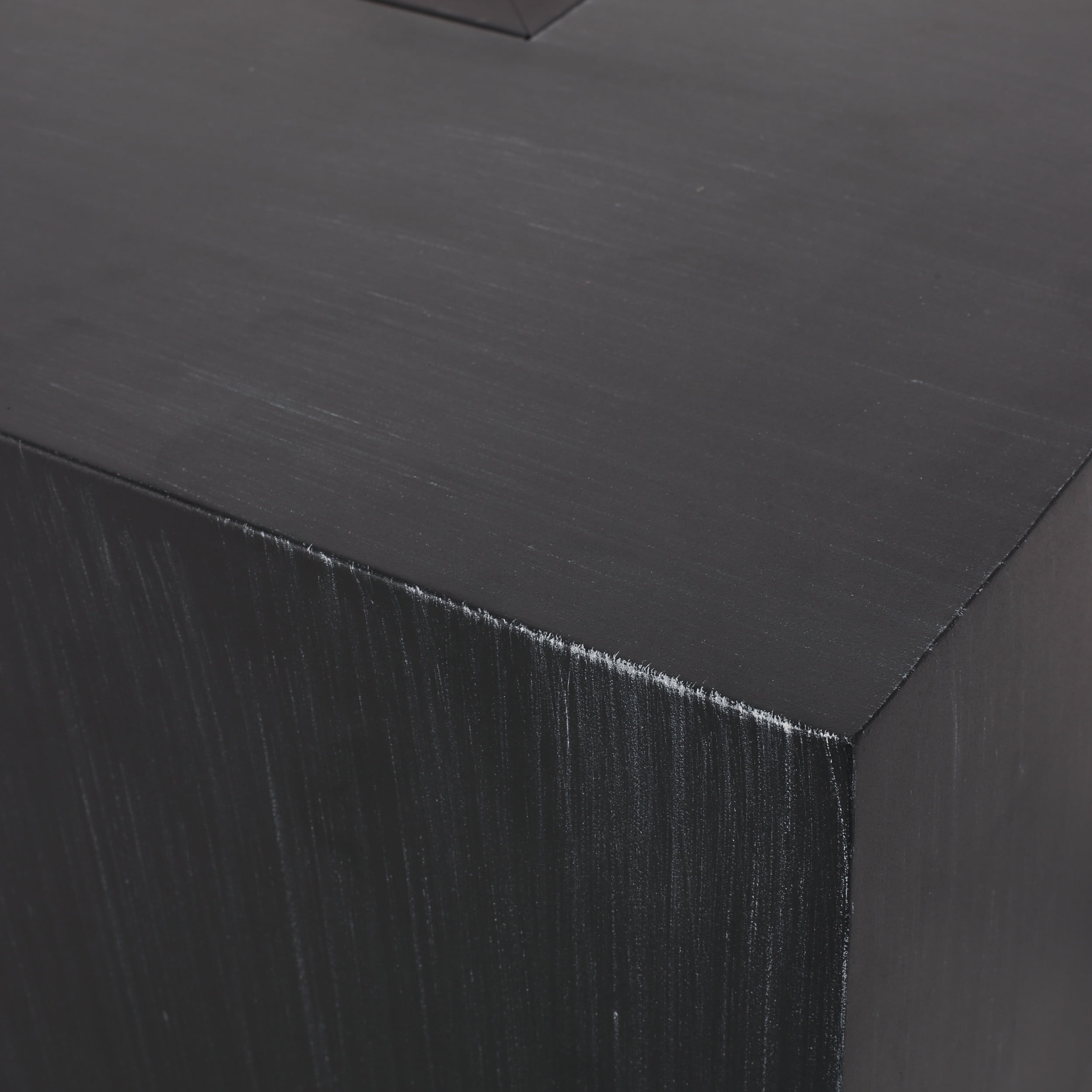 Reign Metal Outdoor 50,000 BTU Rectangular Fire Pit with Tank Holder, Brushed Black