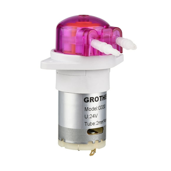 GROTHEN Peristaltic Pump Dosing Pump Mini Pump Liquid Self-priming Water Pump Silicone Tube for Aquarium Tank