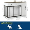 thumbnail image 2 of Ourlova 47-Inch Dog Crate Side Table With 2 Drawers And Storage Space Suitable For Small And Medium-Sized Dogs, 2 of 7